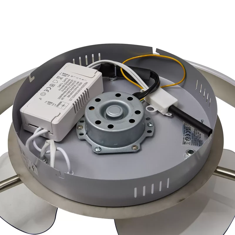 B-Ware Lindby Deckenventilator Ventilator LED Fernbedienung silber Momitu leise