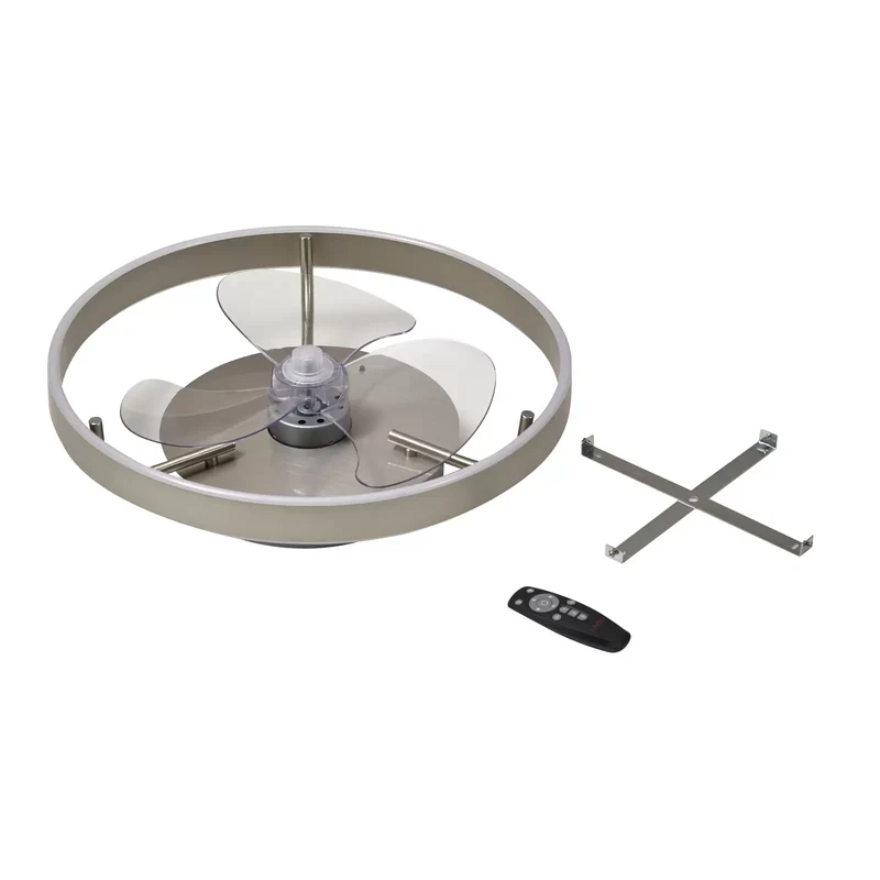 B-Ware Lindby Deckenventilator Ventilator LED Fernbedienung silber Momitu leise