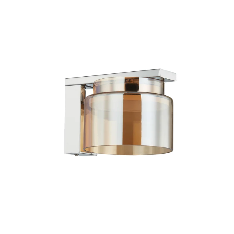 B-Ware Lucande Diano Wandleuchte amber Eisen Glas Wandlampe Lampe Leuchte Spot Licht