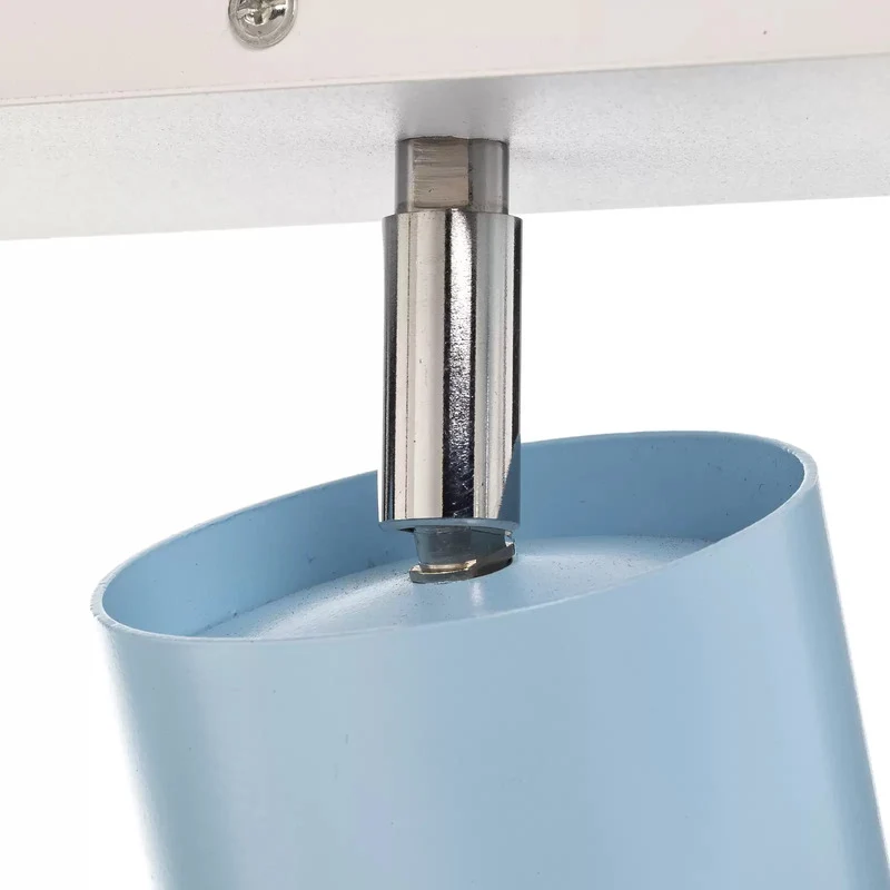B-Ware Deckenstrahler Cloudy fünfflammig blau Deckenlampe Deckenleuchte Lampe Leuchte