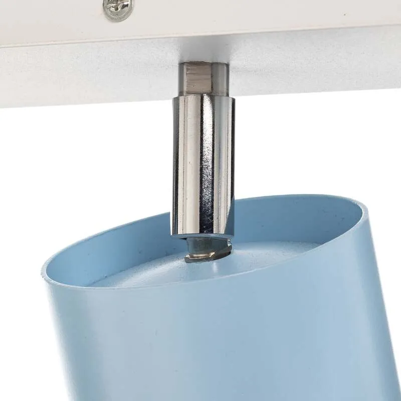 B-Ware Deckenstrahler Cloudy fünfflammig blau Deckenlampe Deckenleuchte Lampe Leuchte