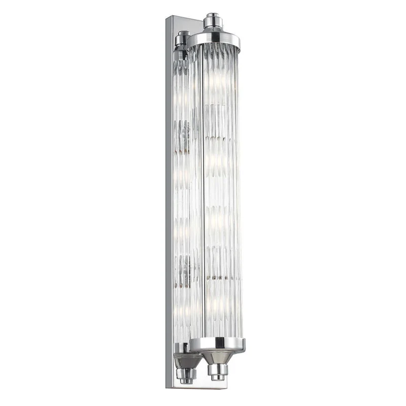 B-Ware Elstead Wandleuchte Wandlampe G9 LED Paulson Chrom Badezimmerleuchte IP44 Lampe