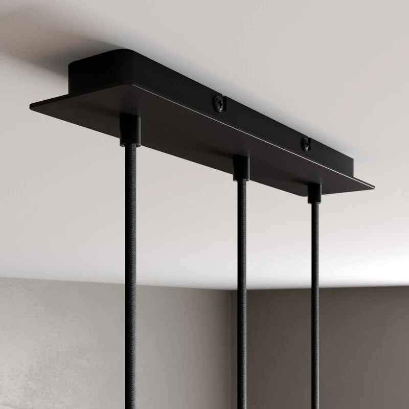 B-Ware Arcchio Pendelleuchte Hängelampe LED Franka schwarz Aluminium lang