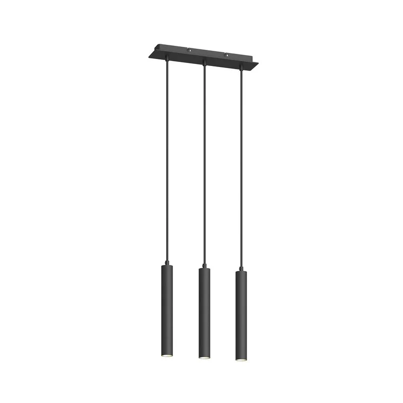 B-Ware Arcchio Pendelleuchte Hängelampe LED Franka schwarz Aluminium lang