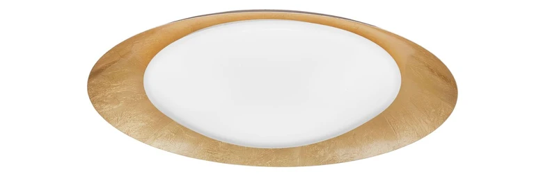 B-Ware Nova Luce Deckenleuchte Deckenlampe ZANO LED Blattgold Warmweiß dimmbar 50 cm
