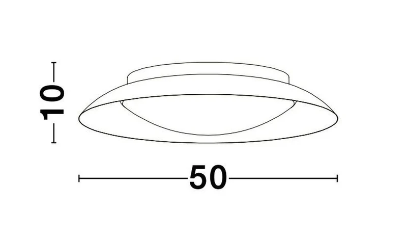 B-Ware Nova Luce Deckenleuchte Deckenlampe ZANO LED Blattgold Warmweiß dimmbar 50 cm