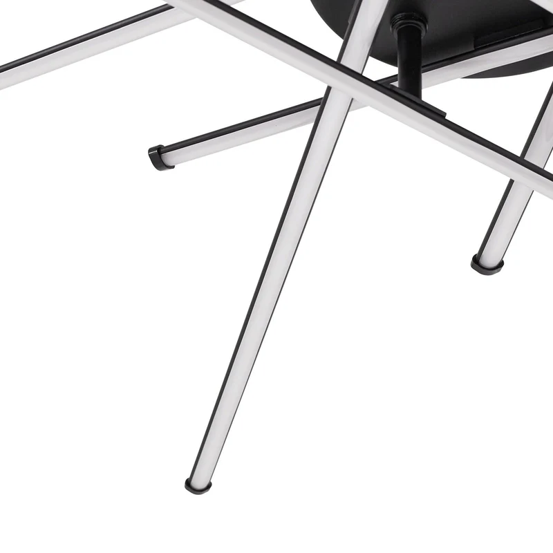 B-Ware Lindby Deckenleuchte Lampe LED Elviano schwarz Ø 80 cm 3000 K Aluminium Leuchte