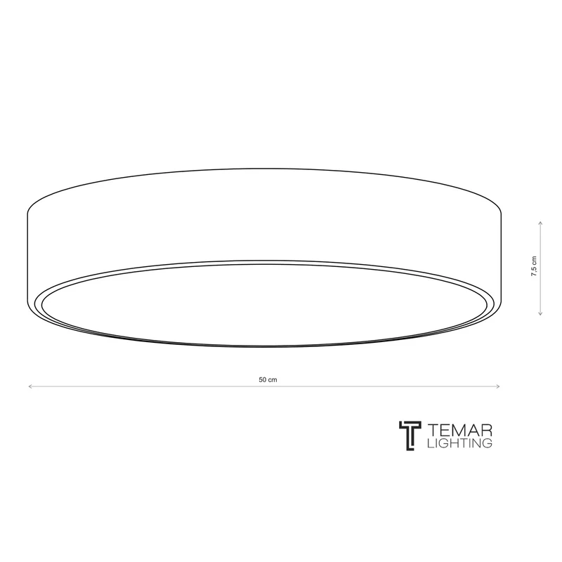 B-Ware TEMAR LIGHTING Deckenlampe Leuchte Cleo 500 kupfer Sensor Bewegungsmelder IP54