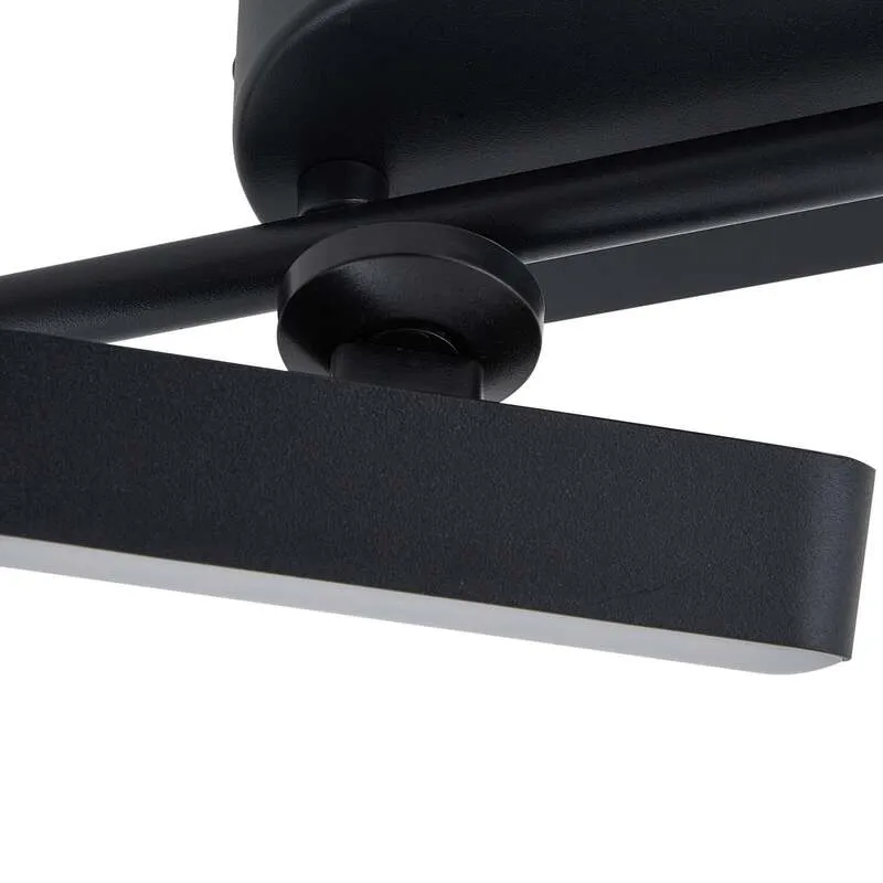 B-Ware Lindby LED Strahler Deckenleuchte Lichtleiste Eldrin Schwarz dimmbar sechsflammi