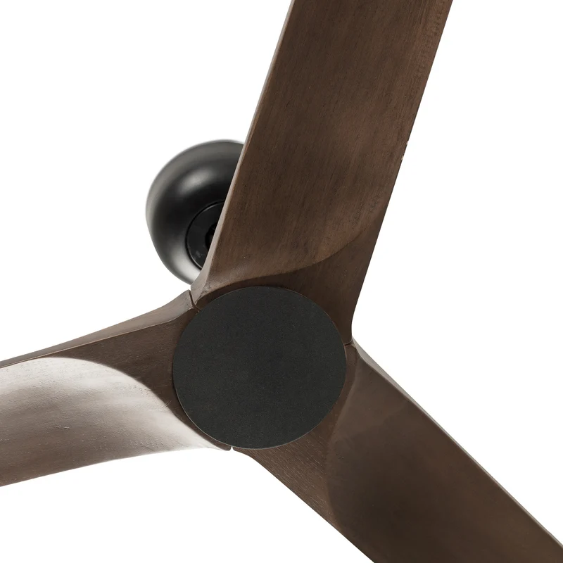 B-Ware FARO BARCELONA Deckenventilator Heywood schwarz Holz dunkel Ventilator Lampe
