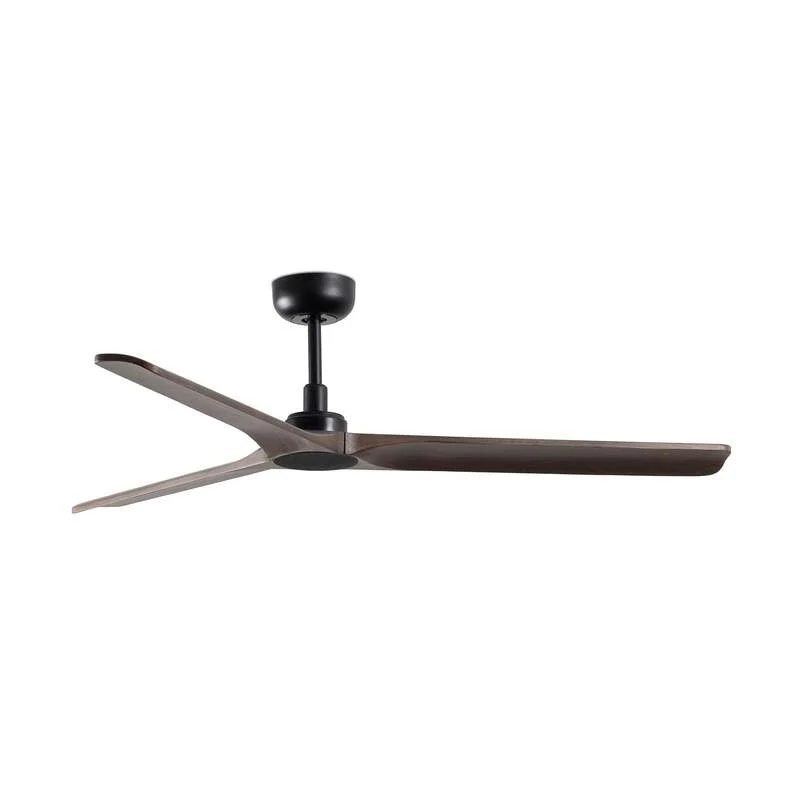 B-Ware FARO BARCELONA Deckenventilator Heywood schwarz Holz dunkel Ventilator Lampe