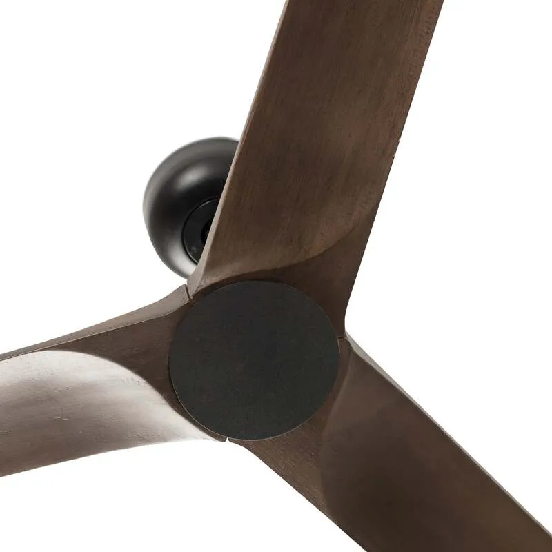 B-Ware FARO BARCELONA Deckenventilator Heywood schwarz Holz dunkel Ventilator Lampe