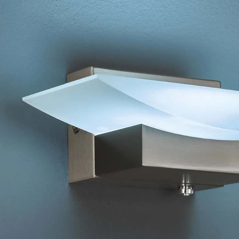 B-Ware FISCHER & HONSEL Wandleuchte Bowl TW CCT LED Lampe dimmbar nickel 30cm 950lm