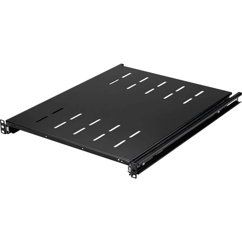 B-Ware Renkforce Netzwerkschrank-Geräteboden 19 Zoll Ausziehbar 1 HE Schwarz RF-7112942
