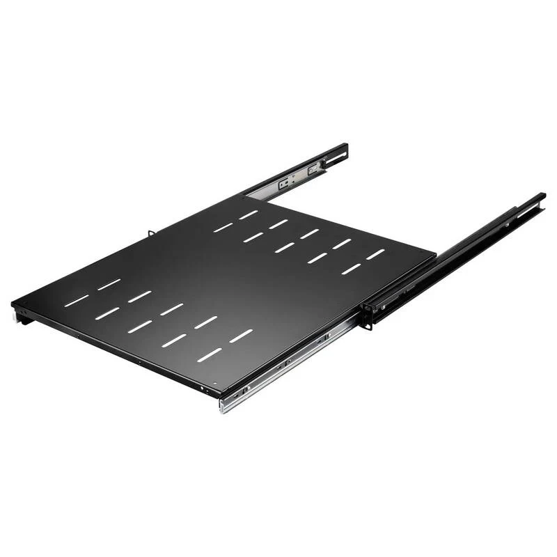 B-Ware Renkforce Netzwerkschrank-Geräteboden 19 Zoll Ausziehbar 1 HE Schwarz RF-7112942