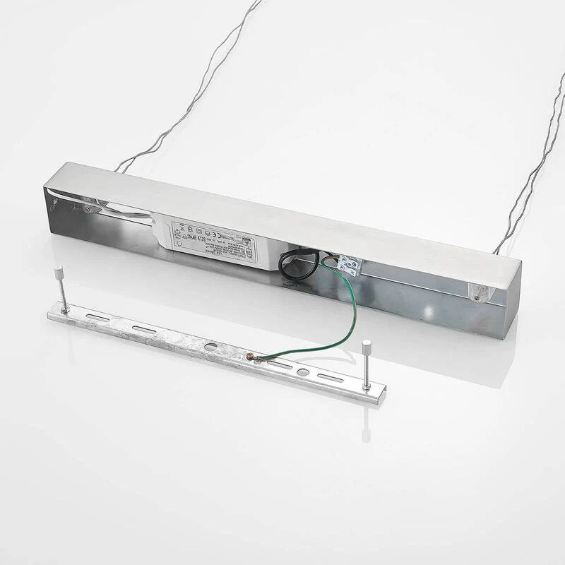 B-Ware Lindby Pendelleuchte Hängeleuchte Led Holz Nickel Matt Warmweiß Dimmbar Eiche112