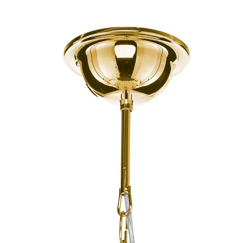 B-Ware Kronleuchter Retro 16-flammig gold 90 cm dimmbar von Domiluce
