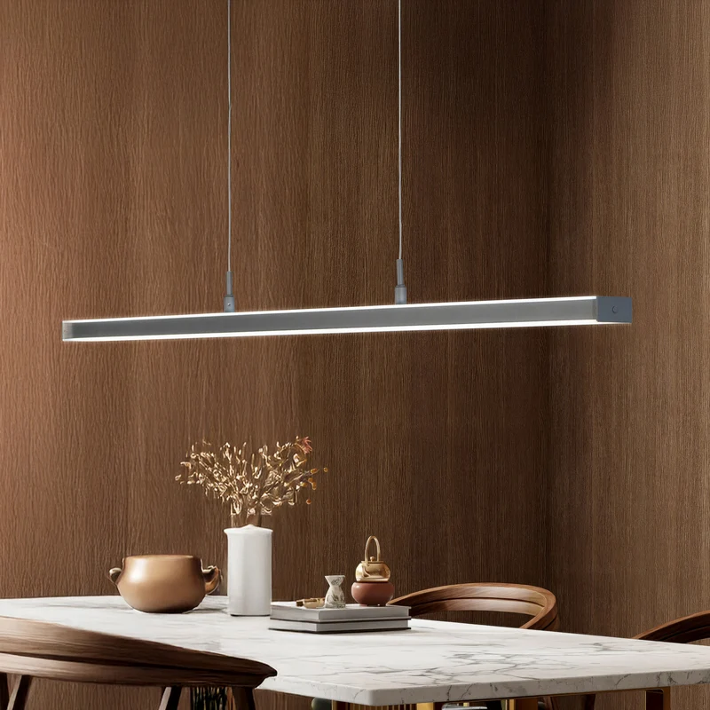 B-Ware FISCHER & HONSEL Hängelampe Valeno LED Pendelleuchte dimmbar grau 115cm CCT