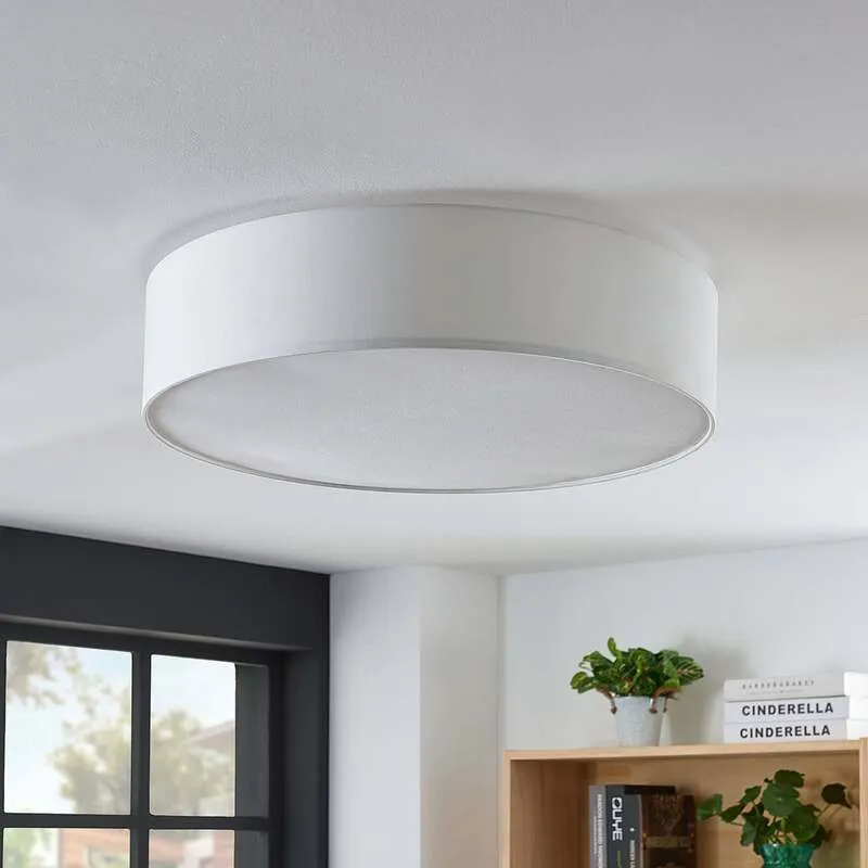 B-Ware Lindby Deckenlampe Gordana LED Lampe Leuchte dimmbar weiß Ø57cm 15cm hoch