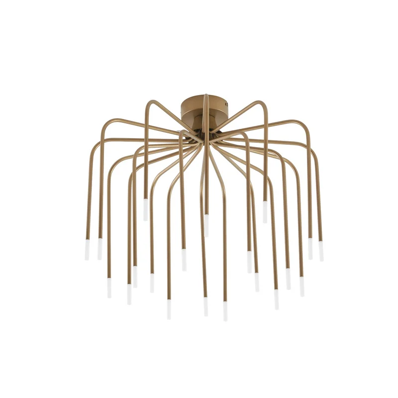 B-Ware Lucande Deckenlampe Deckenleuchte Ariadne LED Lampe dimmbar gold Ø57cm 3000K