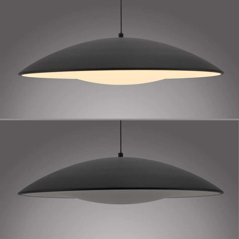 B-Ware Schöner Wohnen LED Hängeleuchte LENTE dimmbar Pendelleuchte schwarz Ø50cm