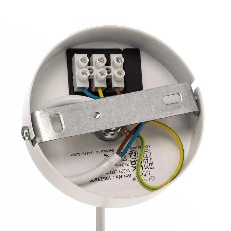 B-Ware Envostar Orlanda Hängelampe Baumwolle weiß Ellipse Deckenlampe Lampe Leuchte