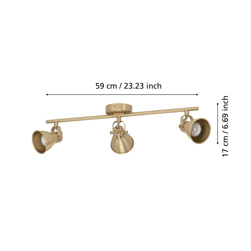 B-Ware EGLO Seras Deckenspot Deckenlampe Deckenleuchte Strahler Lampe Leuchte gold G964