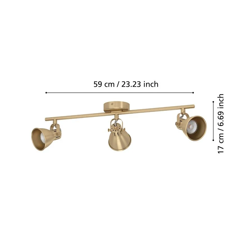 B-Ware EGLO Seras Deckenspot Deckenlampe Deckenleuchte Strahler Lampe Leuchte gold G964