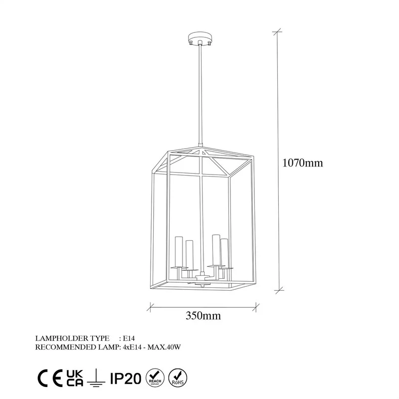 B-Ware Till 13256 Kronleuchter Deckenleuchte Deckenlampe Leuchte Lampe Licht