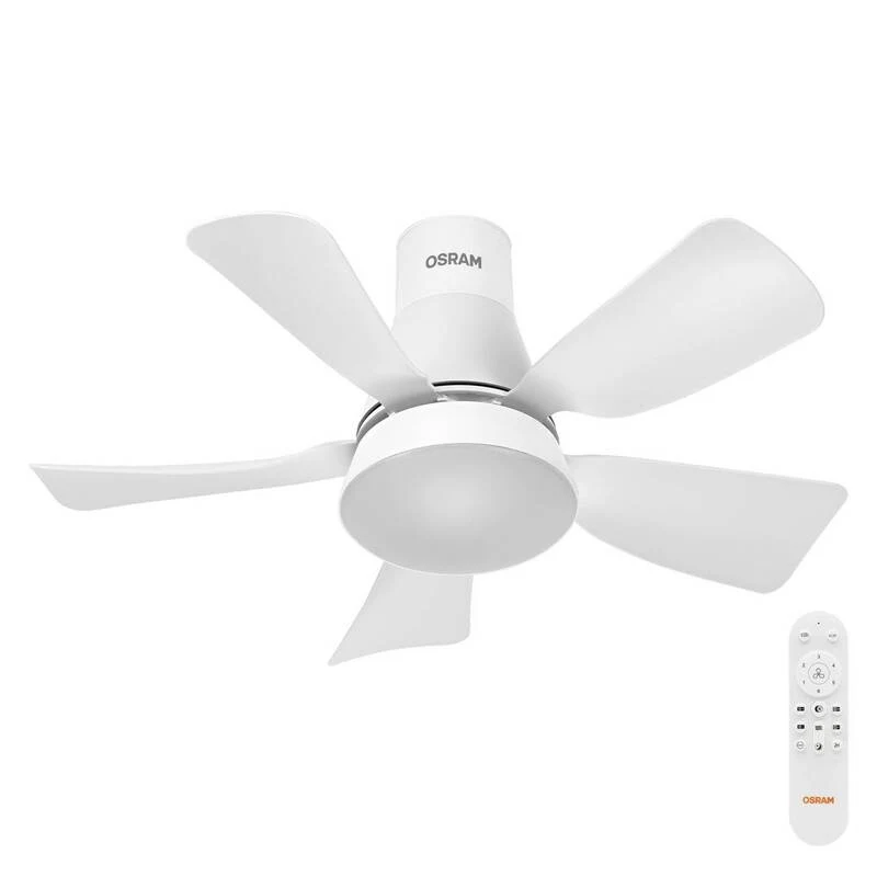 B-Ware OSRAM Deckenventilator Leste 445mm LED Ventilator dimmbar Fernbedienung weiß