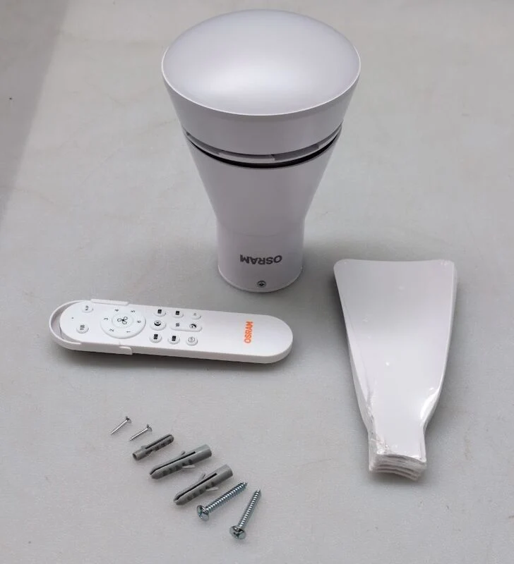 B-Ware OSRAM Deckenventilator Leste 445mm LED Ventilator dimmbar Fernbedienung weiß