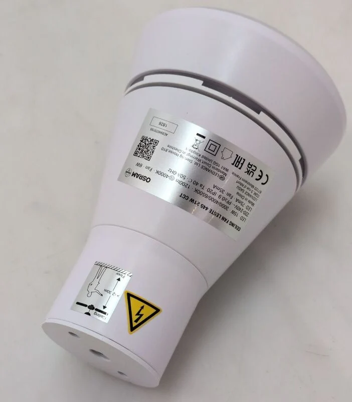 B-Ware OSRAM Deckenventilator Leste 445mm LED Ventilator dimmbar Fernbedienung weiß