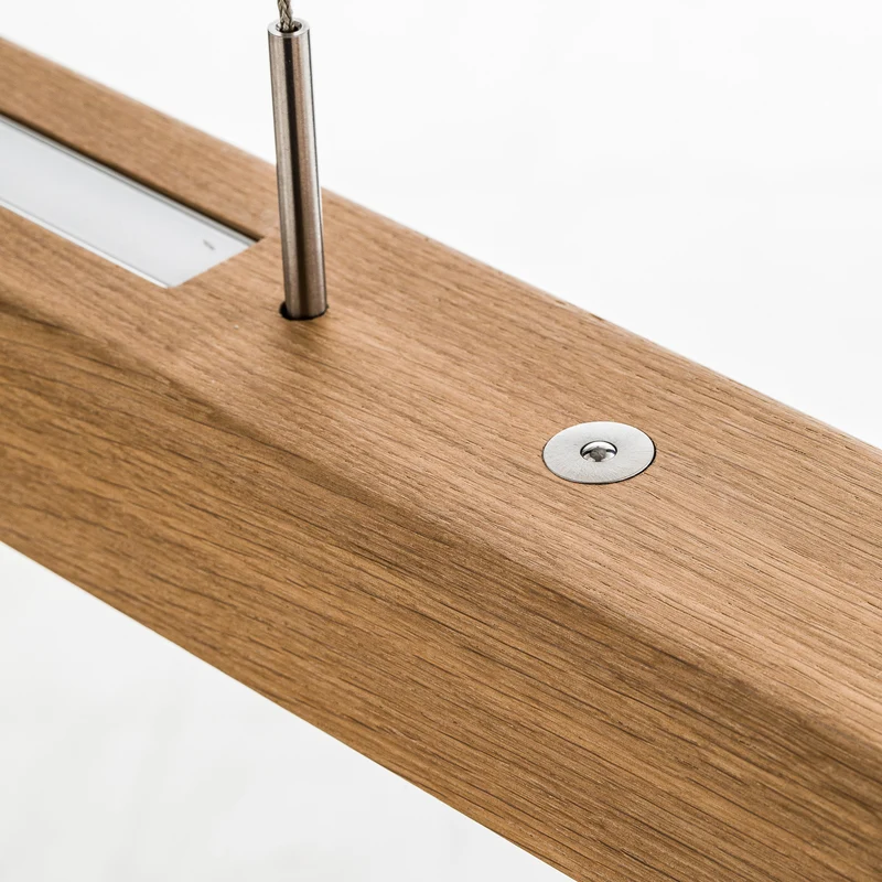 B-Ware HerzBlut Hängelampe Leonora LED Hängeleuchte Pendellampe dimmbar natur 160cm