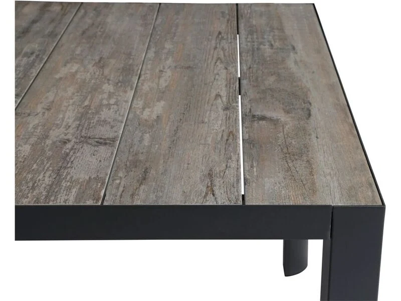 B-Ware Siena Garden Gartentisch Silva Rechteckig Keramik Anthrazit 100x220cm für 8