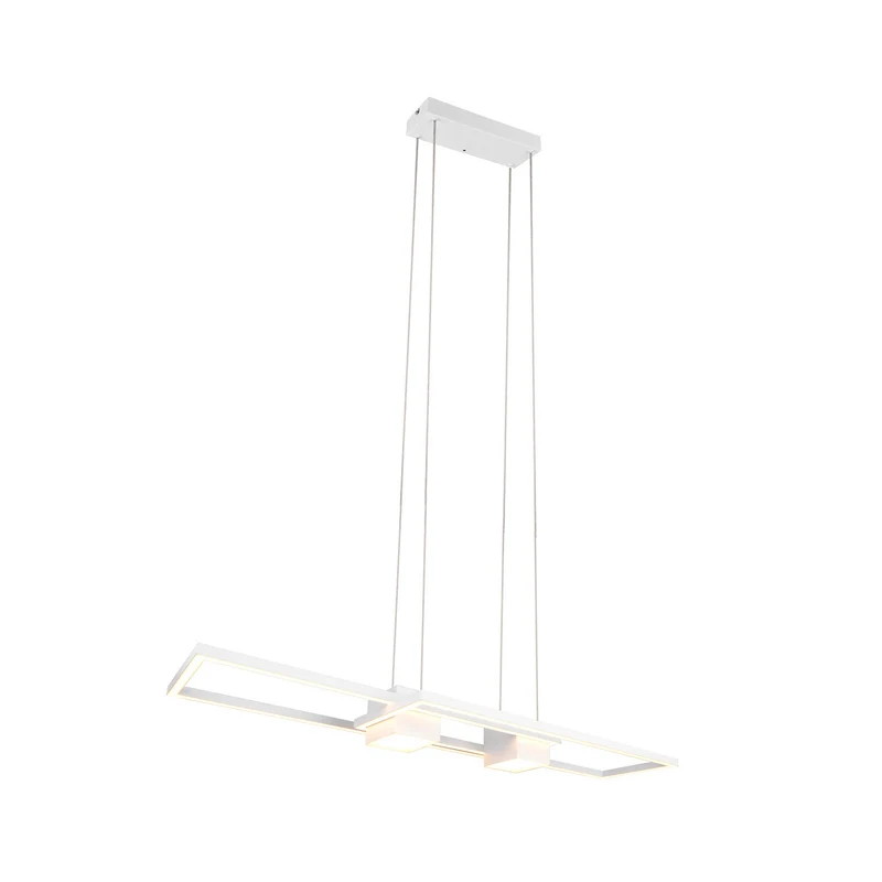 B-Ware TRIO LIGHTING Hängeleuchte Albany LED dimmbar weiß 100x28cm Alu Fernbedienung