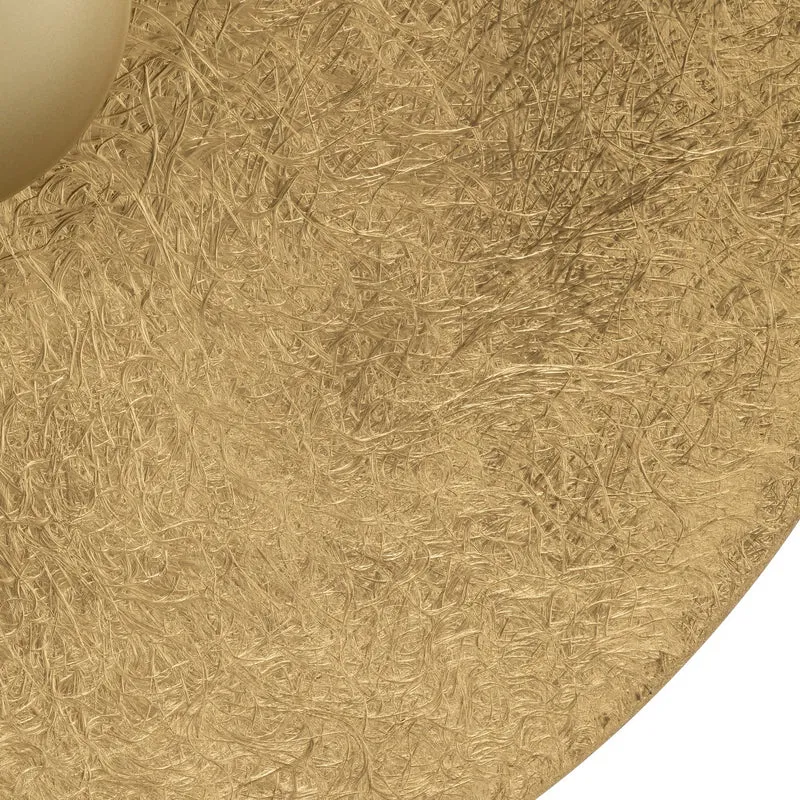 B-Ware LED Wandleuchte Sole M goldfarbig Wandlampe Leuchte Stahl Ø65cm warmweiß 3000K