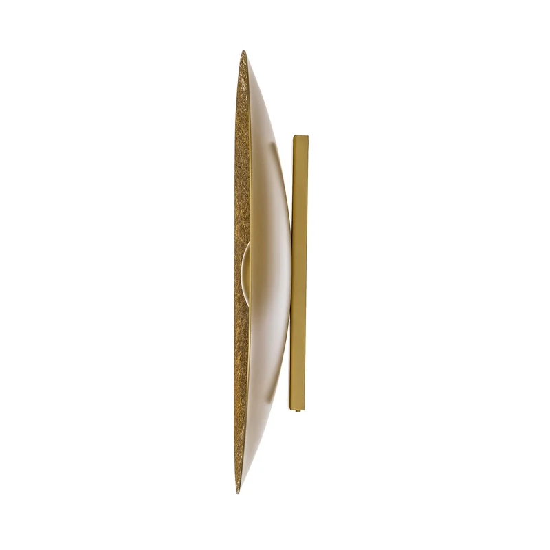 B-Ware LED Wandleuchte Sole M goldfarbig Wandlampe Leuchte Stahl Ø65cm warmweiß 3000K