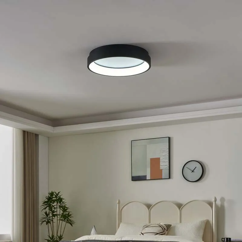 B-Ware EGLO connect Deckenleuchte Lampe Marghera-Z LED dimmbar schwarz 60cm Ø3200lm
