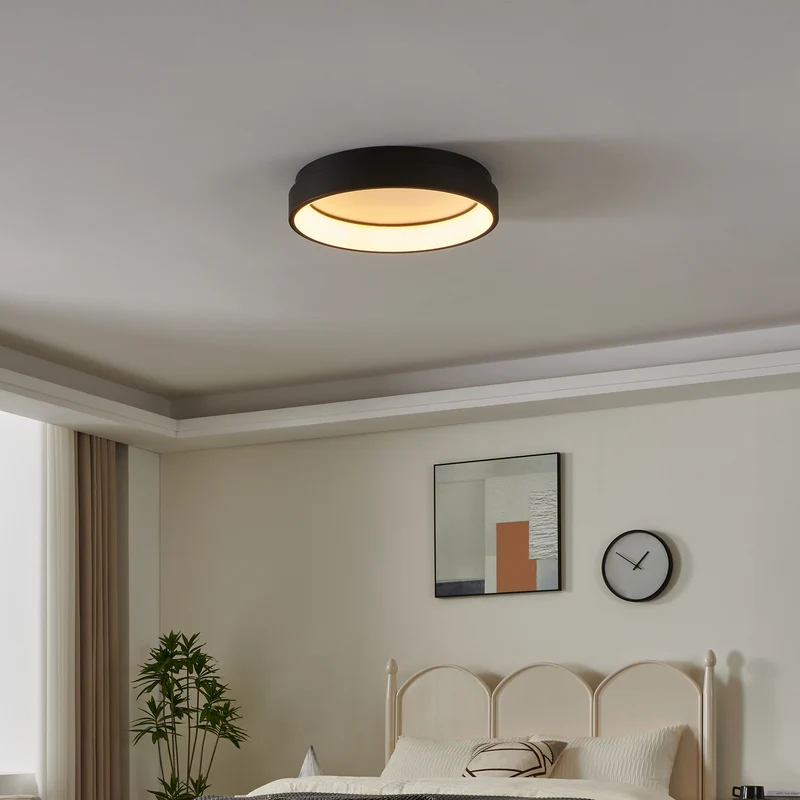 B-Ware EGLO connect Deckenleuchte Lampe Marghera-Z LED dimmbar schwarz 60cm Ø3200lm