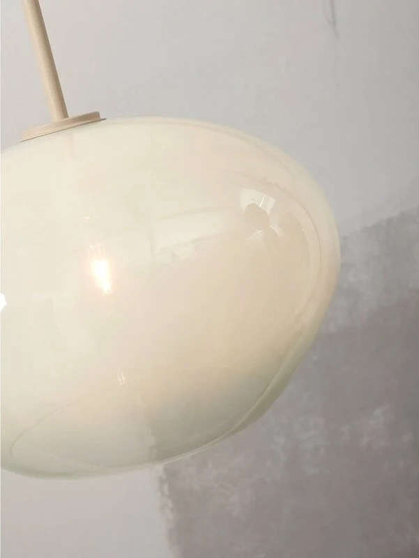 B-Ware IT'S ABOUT ROMI Hängeleuchte Bologna milchweiß 35 cm einflammig Retro-Lampe